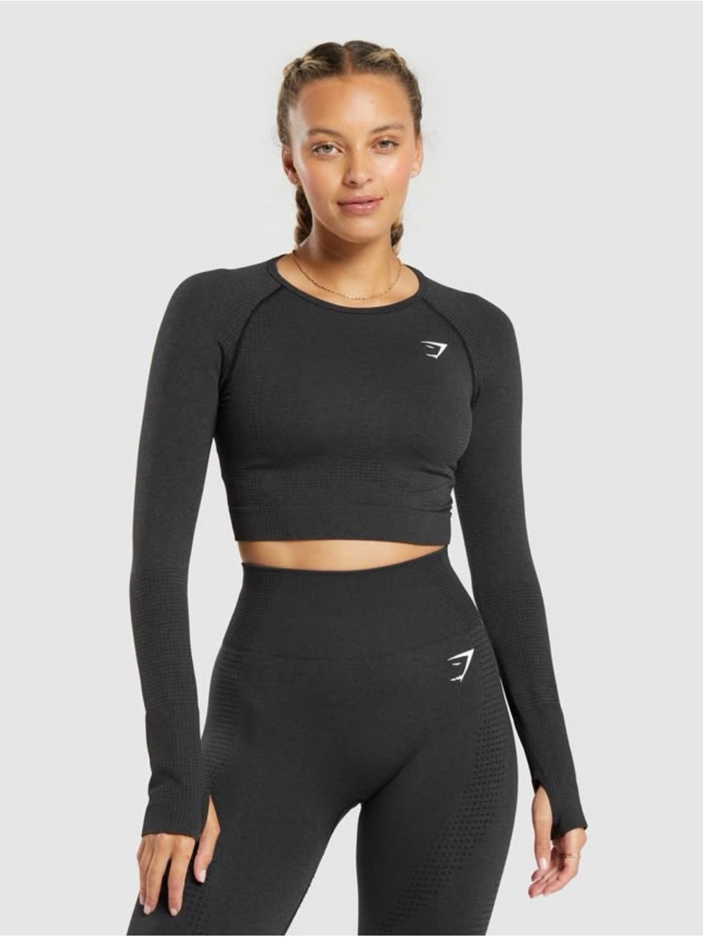 Gymshark Vital Dark Gray Long Sleeve Top